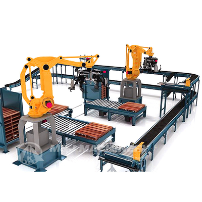 Vollautomatische Maschine zum Verpacken und Palettieren von Mehl 2500 kg