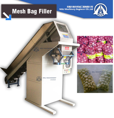 360 kg Gewicht Halbautomatische Zwiebelkartoffelverpackungsmaschine Stehbeutel, Beutel