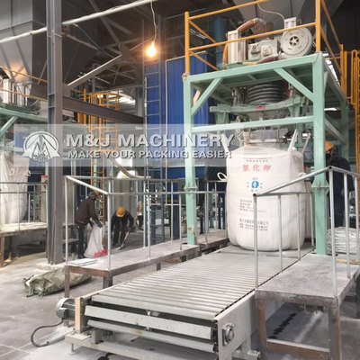 Einfache Bedienung PLC-System 1 Tonne Zement Big Bag Füllmaschine für die Genauigkeit Füllung