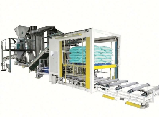Anpassungsfähiger und automatischer Futterpalletisierer für Beutelanlagen 4100mm*1600mm*1450mm