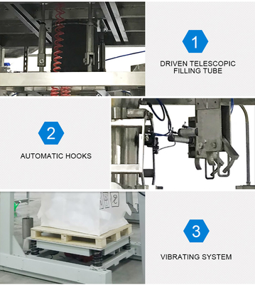 1000kg Pulver Tonnen große Beutelfüllmaschine mit Stand-up-Poch Verpackung Effizienz