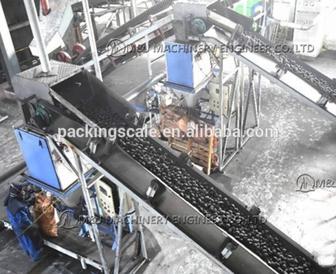 Holzkohleverpackungsmaschine mit automatischer Gewichtsverpackungslinie Videotechnische Unterstützung