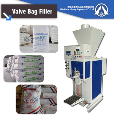 220-415V Spannungswandputty Verpackungsmaschine für 25kg Bentonitpulver in Ventilsack