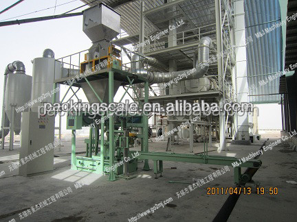 Vielseitige 8KW-Natriumhydroxid-Produktions- und Verpackungslinie Gewichtsbereich 25-50kg/Tasche