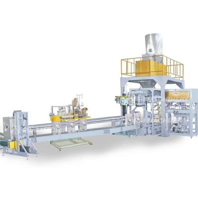 Vollautomatische Maschine zum Verpacken und Palettieren von Mehl 2500 kg