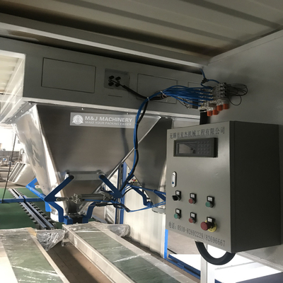 Elektrisch angetriebenes, in Behältern befindliches, mobiles System für das Wiegen und Verpacken von Maschinen