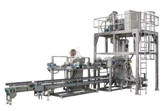 50 kg Vollautomatische Verpackungsmaschine für Mehl Reis Zucker Süßigkeiten Pulver Futtermittel Lebensmittelpellets