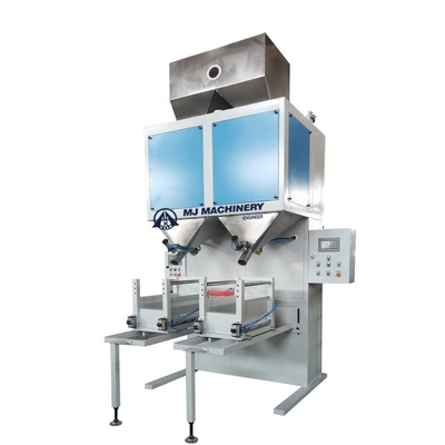 Elektrisch angetriebene, aufrecht stehende Beutelverpackungsmaschine für die Füllung von 25 kg und 50 kg Kunststoffkorn
