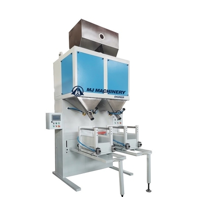 Elektrisch angetriebene, aufrecht stehende Beutelverpackungsmaschine für die Füllung von 25 kg und 50 kg Kunststoffkorn