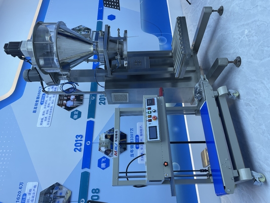 220V Halbautomatischer Mehlpulver-Auger-Füllstoff für vorgefertigte Liner-Plastiktütenversiegelungsmaschine